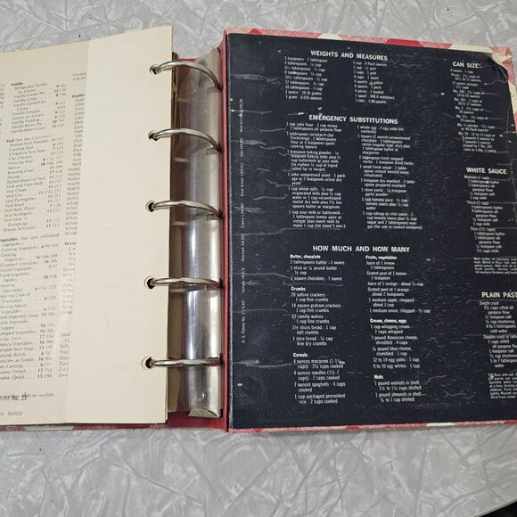 Better Homes New Cookbook 1978 hardcover ephemera paper 5 ring binder good cond. - Picture 9 of 11